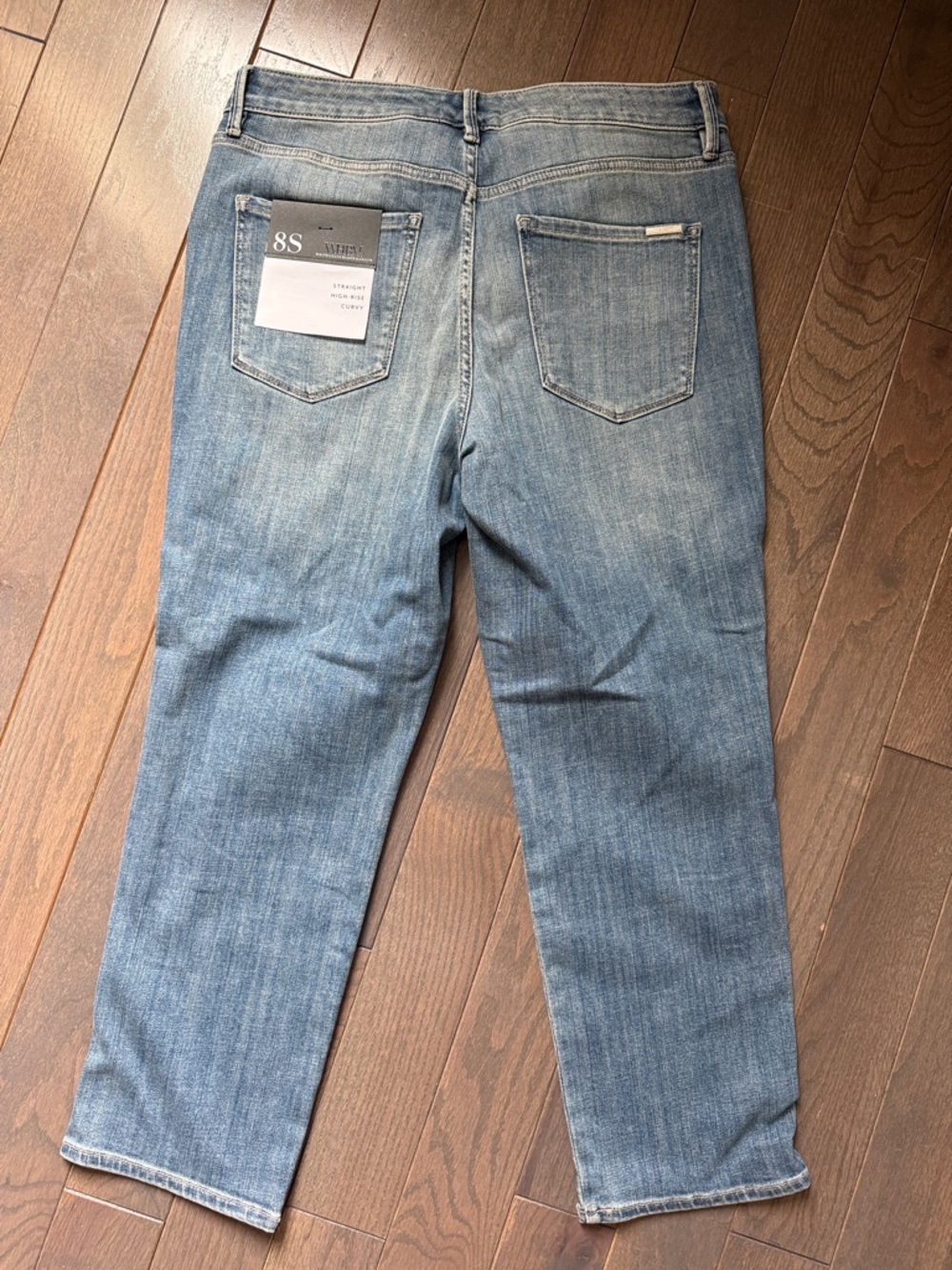 White House Black Market straight high-rise jeans 8 SHORT - Picture 6 of 6